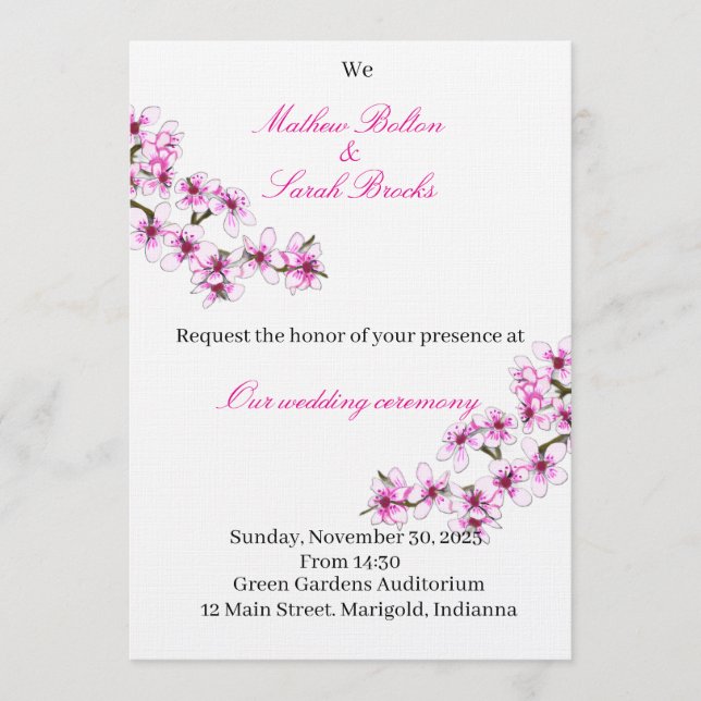 Wedding Invitation (Front)