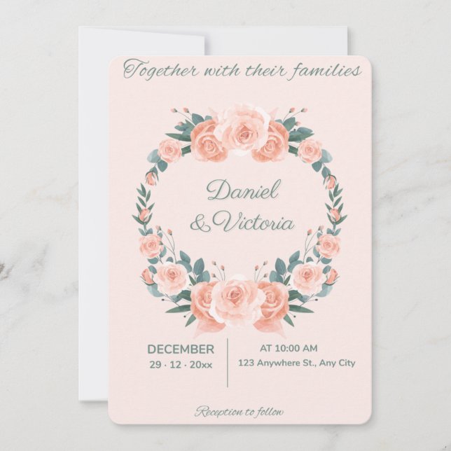  Wedding Invitation (Front)