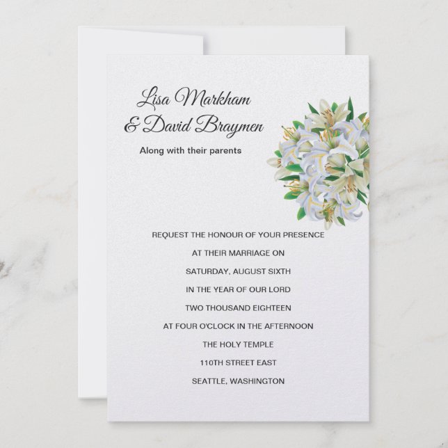 Wedding Invitation (Front)