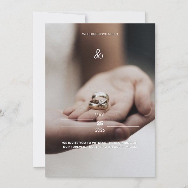 Wedding invitation  (Front)