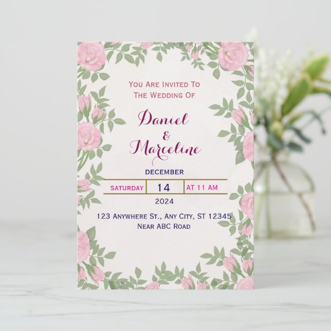 Wedding Invitation (Standing Front)