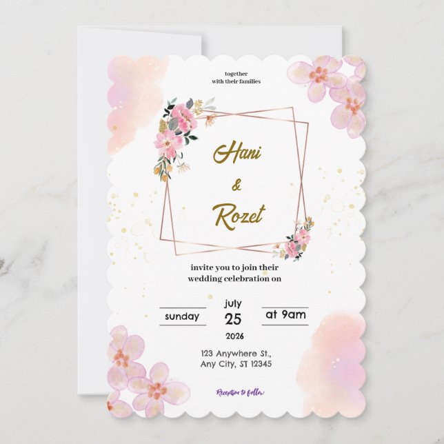 wedding invitation (Front)