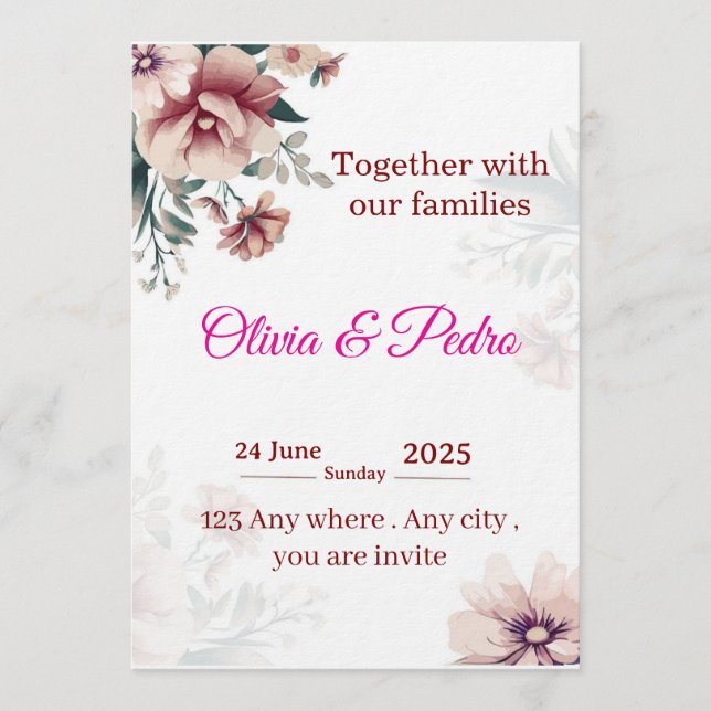 Wedding invitation (Front)
