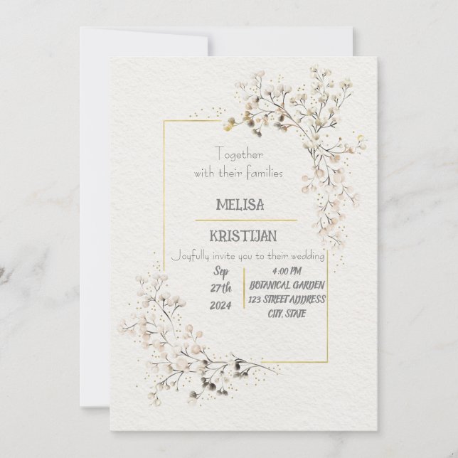 Wedding invitation (Front)