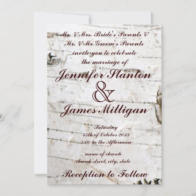 Wedding invitation (Front)