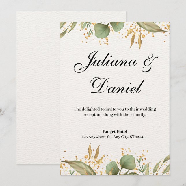 Wedding Invitation (Front/Back)