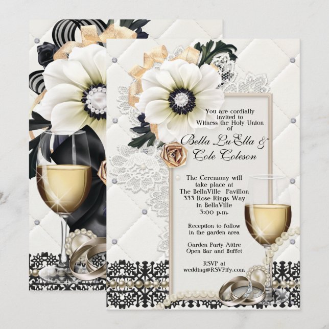 Wedding Invitation  (Front/Back)