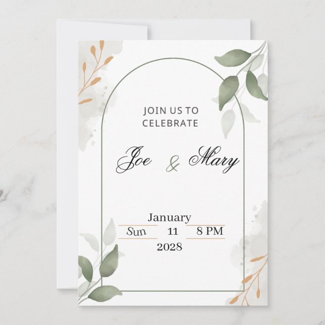 Wedding invitation (Front)