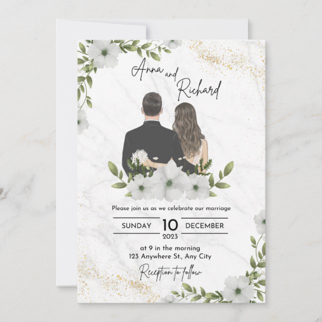 wedding invitation  (Front)