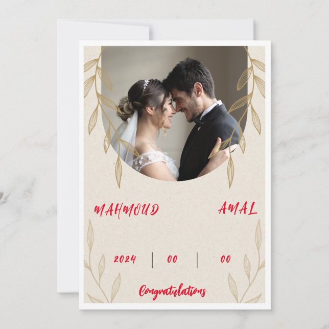 wedding invitation (Front)
