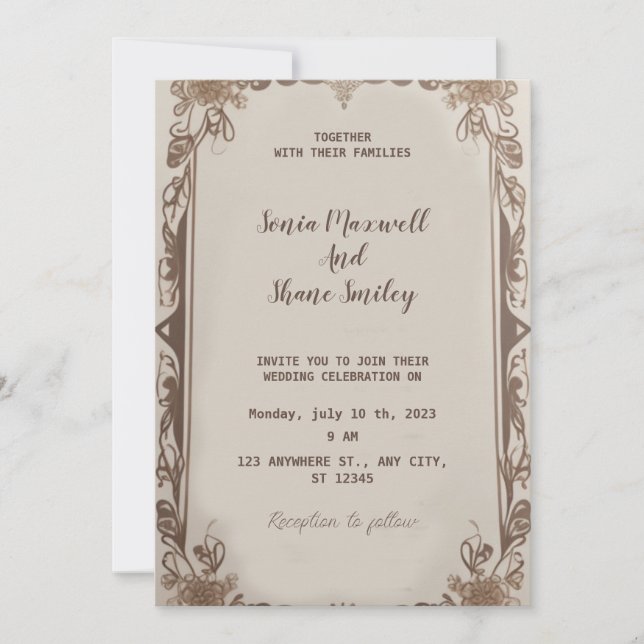 wedding invitation (Front)