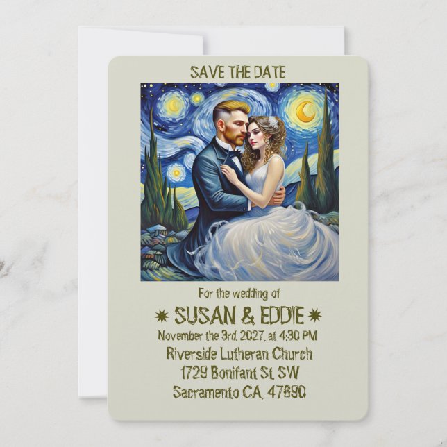 " WEDDING INVITATION " (Front)