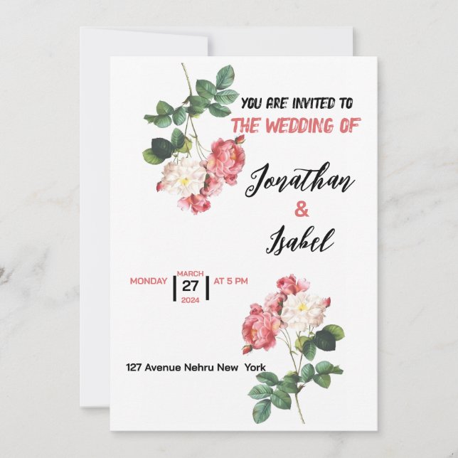 wedding invitation (Front)