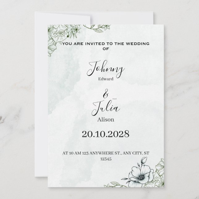 Wedding invitation (Front)