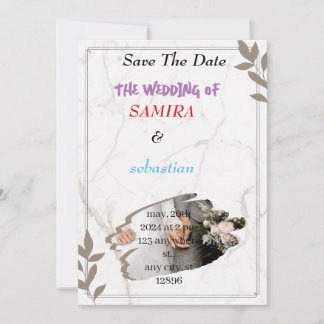 Wedding invitation