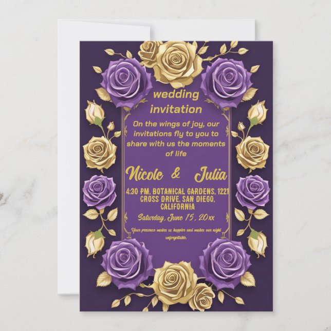 wedding invitation (Front)
