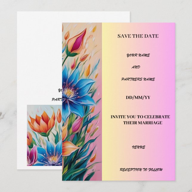 WEDDING INVITATION  (Front/Back)