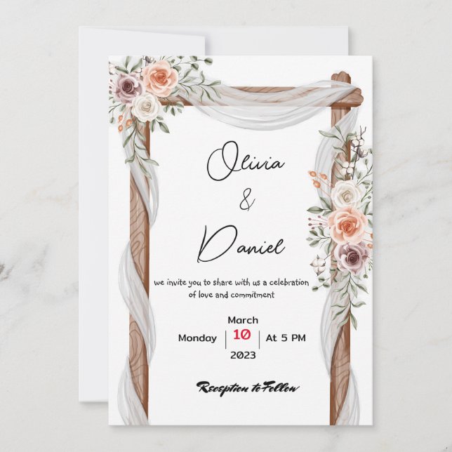 wedding invitation (Front)