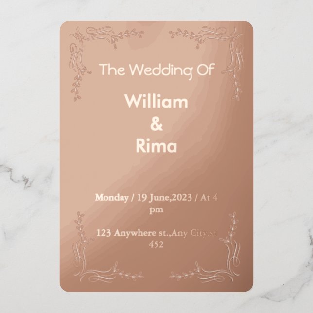 Wedding Invitation (Front)