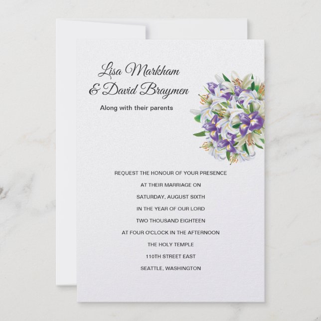 Wedding Invitation (Front)