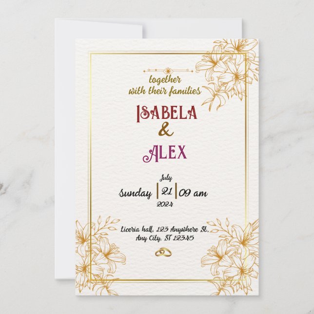 Wedding invitation (Front)