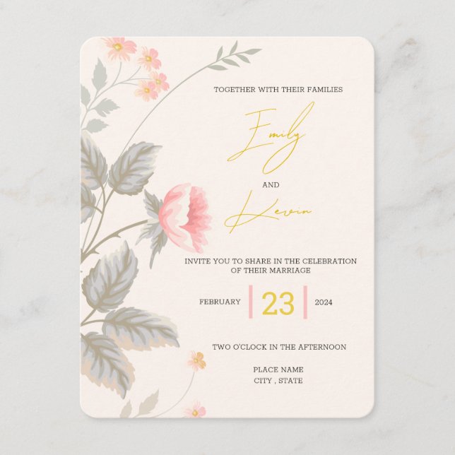 Wedding Invitation (Front)