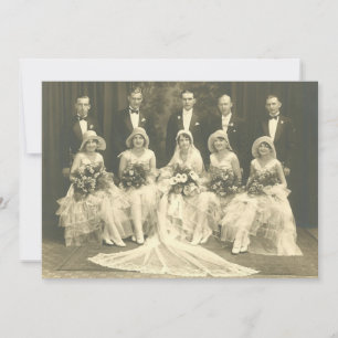 Wedding Invitation 1920's Photo   Exclusive