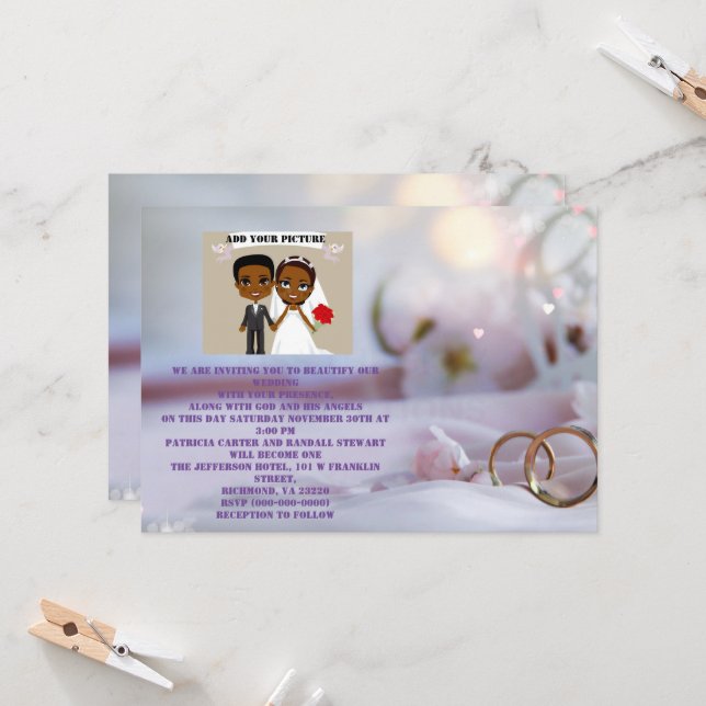 WEDDING INVITATION 2 (Front/Back In Situ)