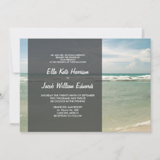 Wedding Invitation 5x7 // Modern Beach Collection