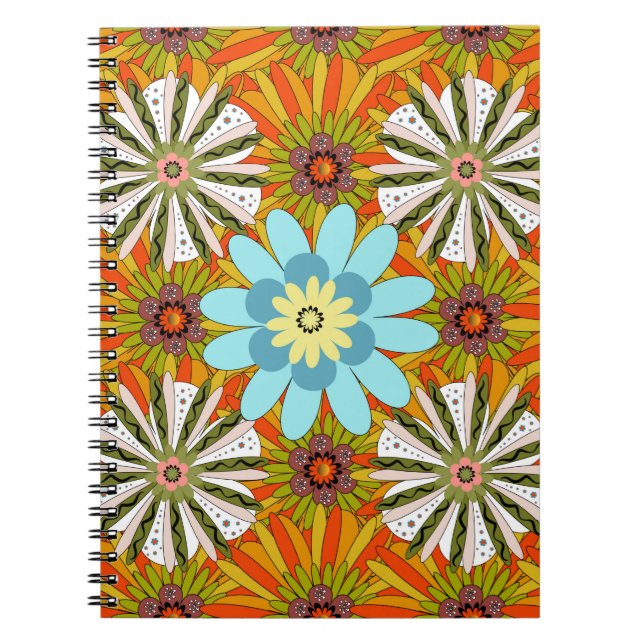 Wedding invitation. Abstract floral background. Ab Notebook (Front)