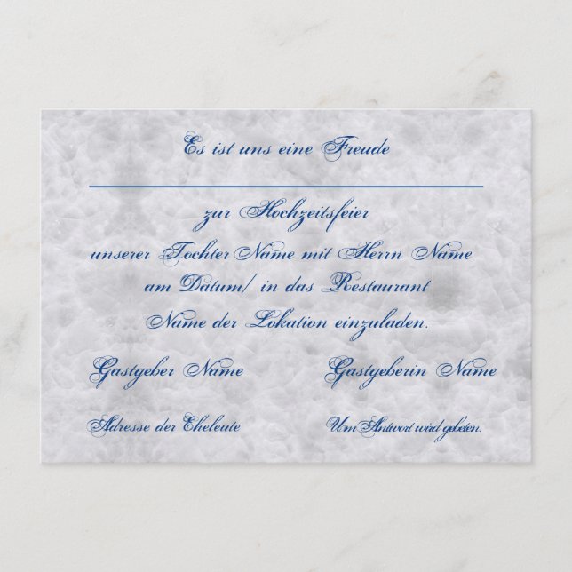 Wedding Invitation Announcement (Front)