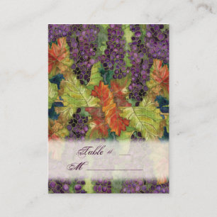 Wedding Invitation Autumn Grape Leaf