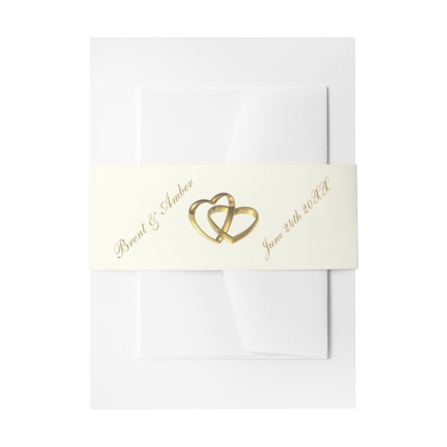 Wedding Invitation Belly Band (Front Example)