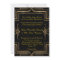 Wedding invitation black&gold,great-Gatsby,script