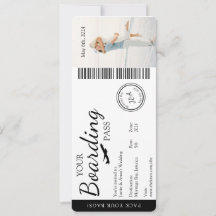 Wedding Invitation- Boarding Pass Invitation