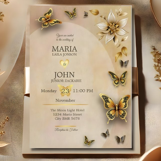 wedding invitation butterflies original (Creator Uploaded)