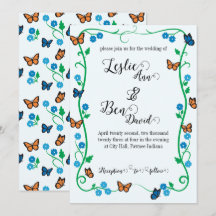 Wedding Invitation Butterfly