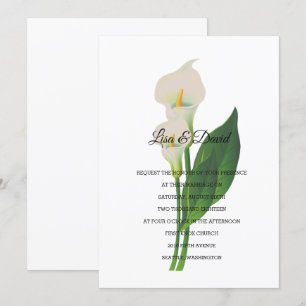 Wedding Invitation-Cala Lily Invitation