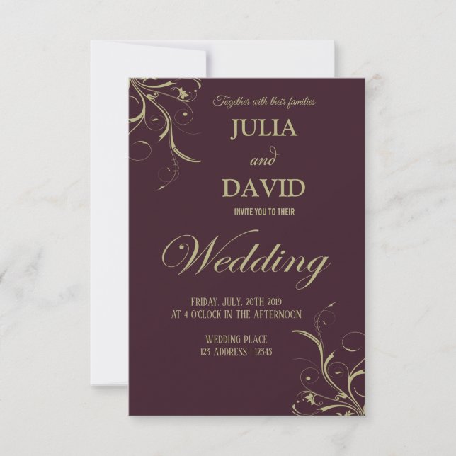 Wedding Invitation Card (Front)