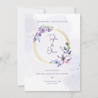Wedding invitation card