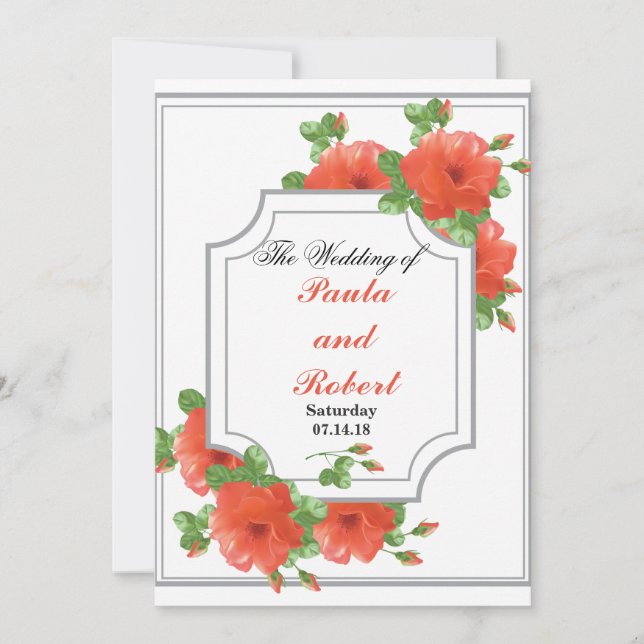 Wedding invitation card (Front)