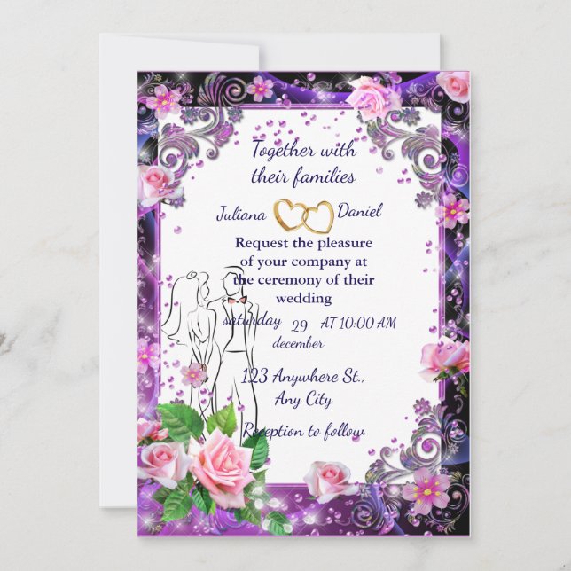 wedding invitation card (Front)
