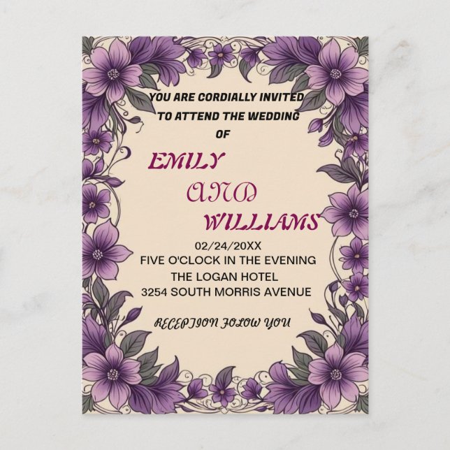 WEDDING INVITATION CARDS (Front)