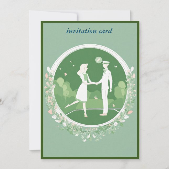  wedding invitation "Celebration of Love" (Front)