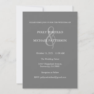 Wedding Invitation, Classic Wedding Invitation