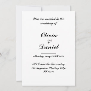 wedding Invitation,classic wedding invitation,  Invitation