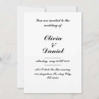wedding Invitation,classic wedding invitation, Invitation