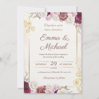 Wedding invitation couple 