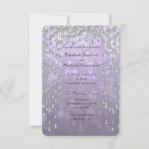 Wedding Invitation Crystal Palace Lavender