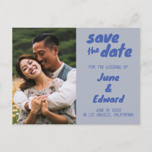 Wedding Invitation Custom Photo SAVE the DATE Card